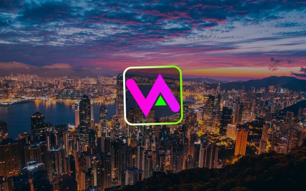 Hong Kong Skyline with Virtual Assets